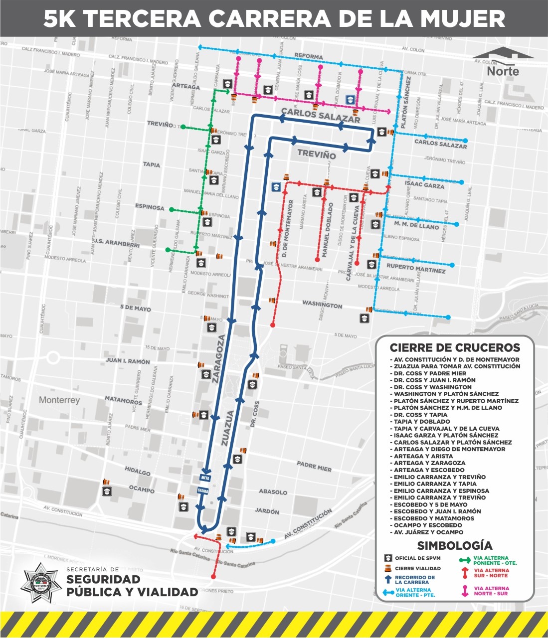 Anuncia Monterrey Cierres Viales Por Carrera De La Mujer Contraportada