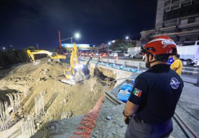 Cierran uno de los carriles exprés de Morones Prieto